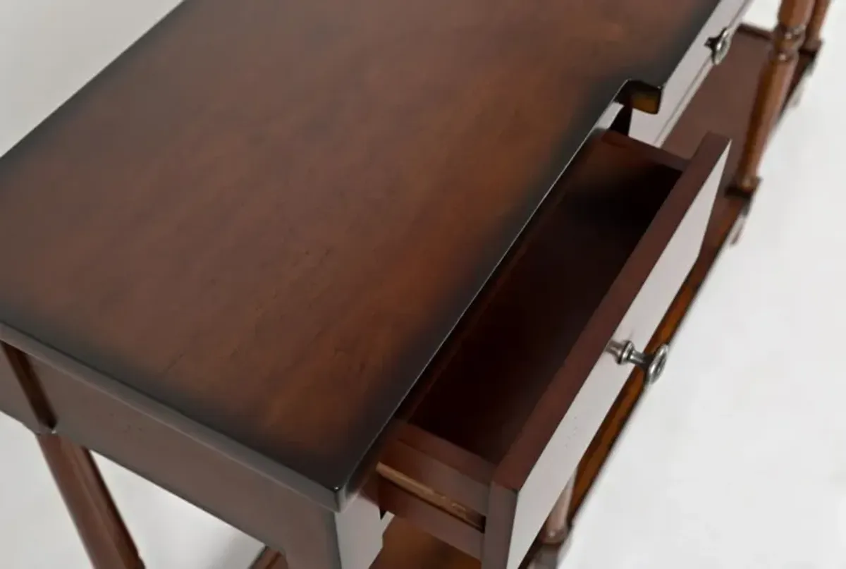 Jofran Stately Home Antique Mahogany Media Entertainment TV Stand