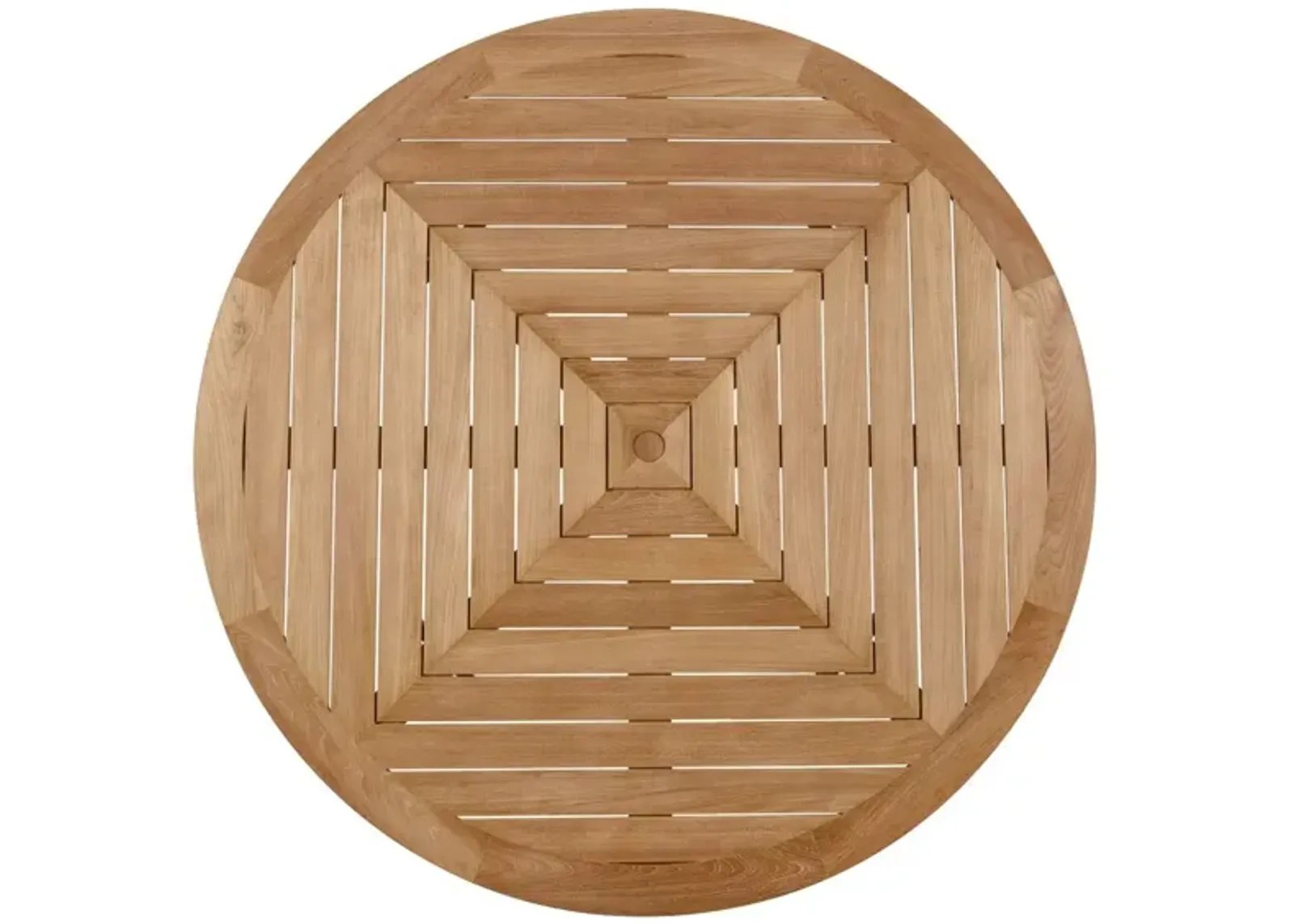 COASTAL LIVING OUTDOOR CHESAPEAKE NATURAL TEAK ROUND DINING TABLE