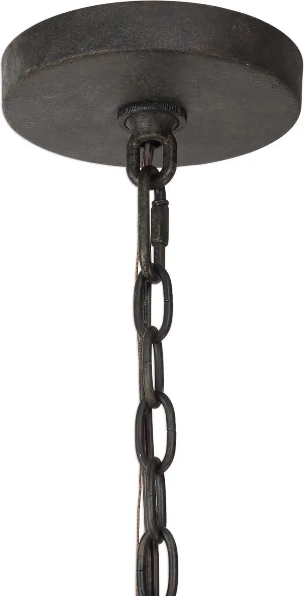 Uttermost by Kalizma Home Atwood Bronze Wagon Wheel Pendant Light