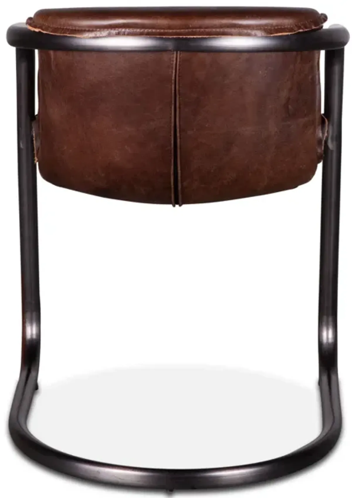 PORTOFINO LEATHER DINING CHAIR GEISHA BROWN