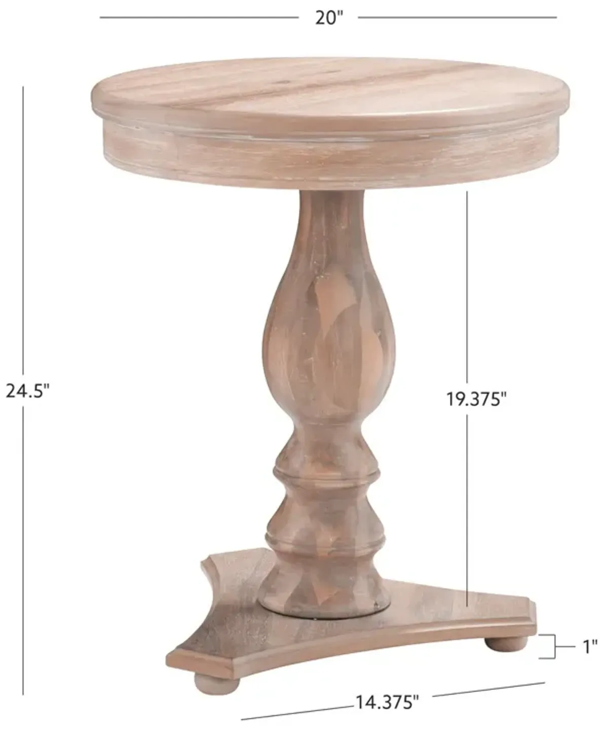Powell Stanton Accent Side Table Natural