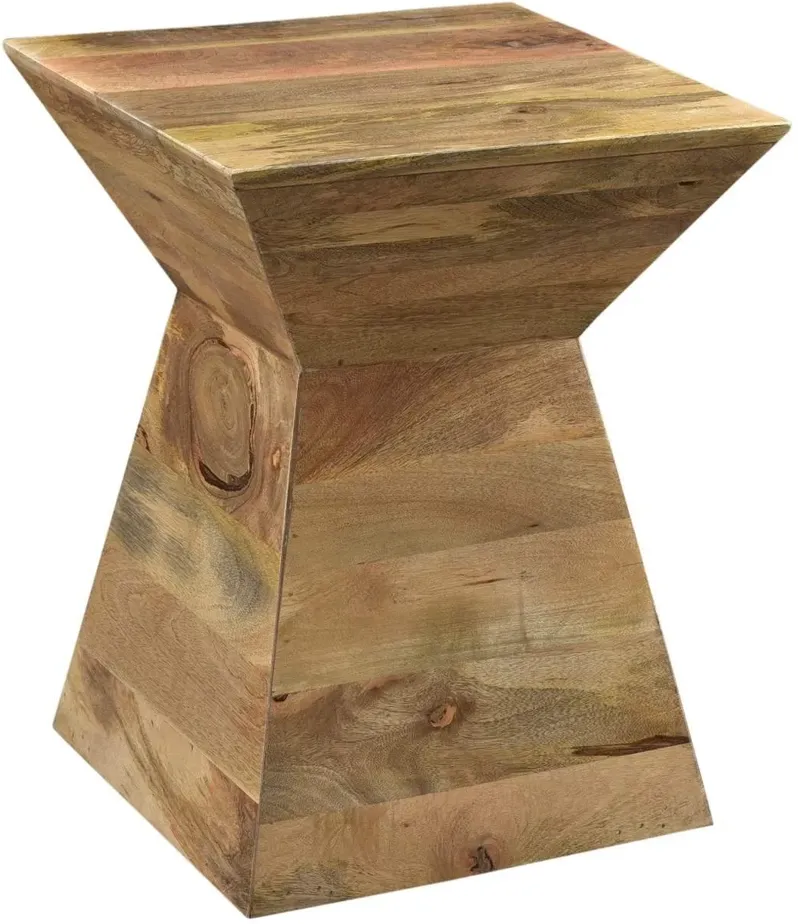 BENGAL MANOR WOOD SHAPED ACCENT TABLE