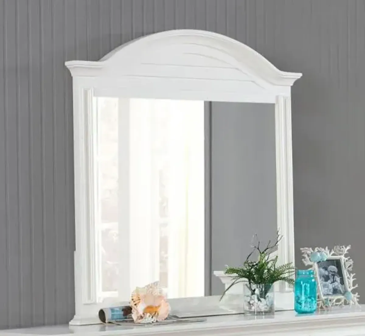 Madison Avenue Seaside White Mirror