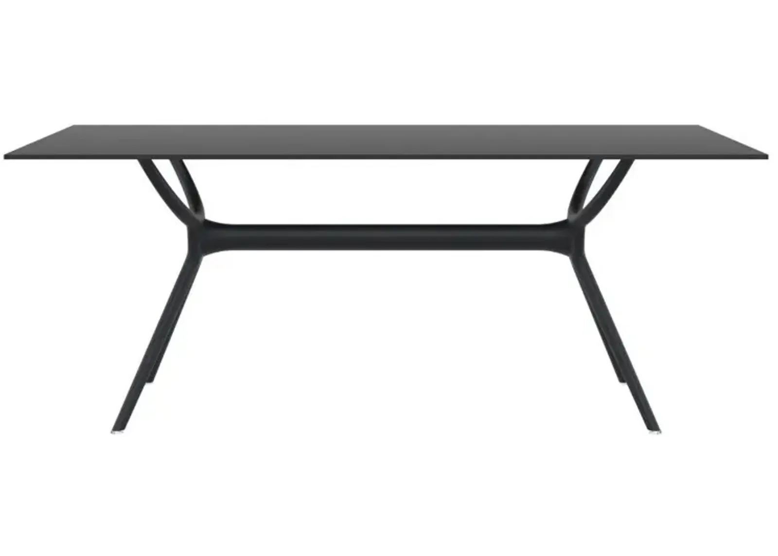 Compamia 71 Inch Air Outdoor Rectangle Dining Table Black