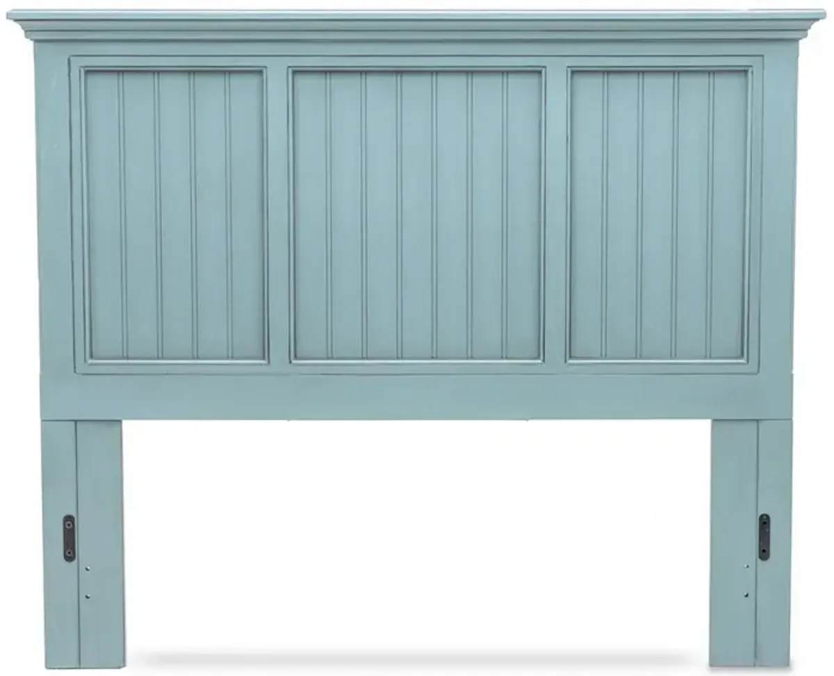 Seawinds Monaco Blue Finish Queen Headboard