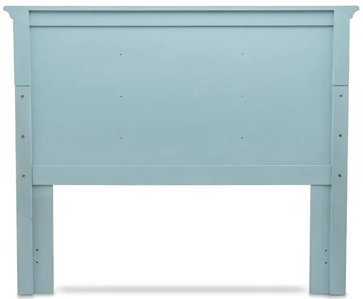 Seawinds Monaco Blue Finish Queen Headboard