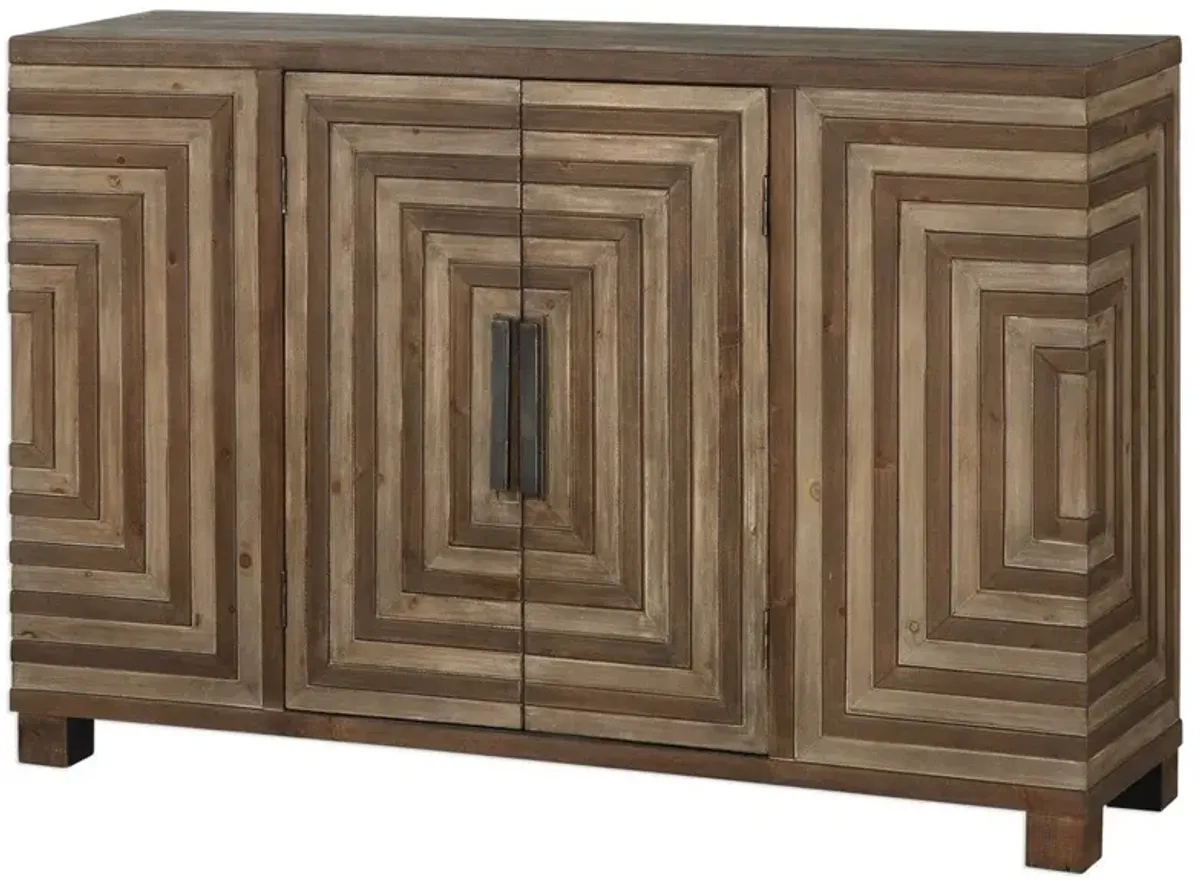 Uttermost Layton Brown Console Accent Cabinet