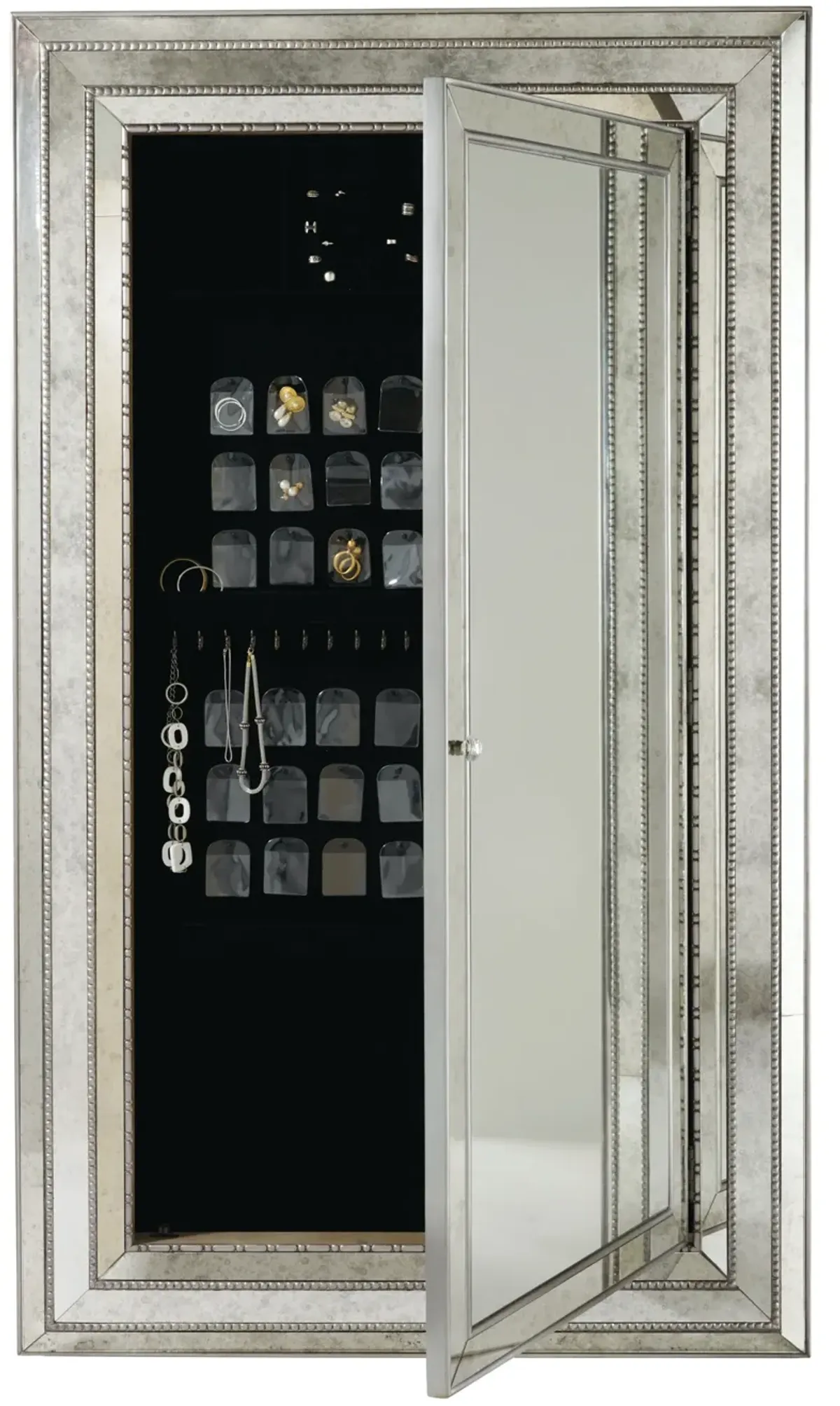 Hooker Furniture Melange Glamour Floor Mirror with Jewelry Armoire Storage