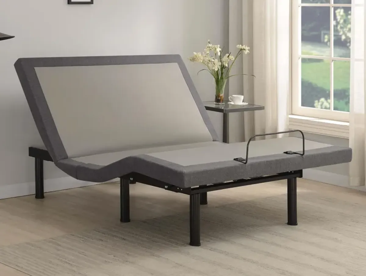 Coaster Black/Gray California King Adjustable Bed Base