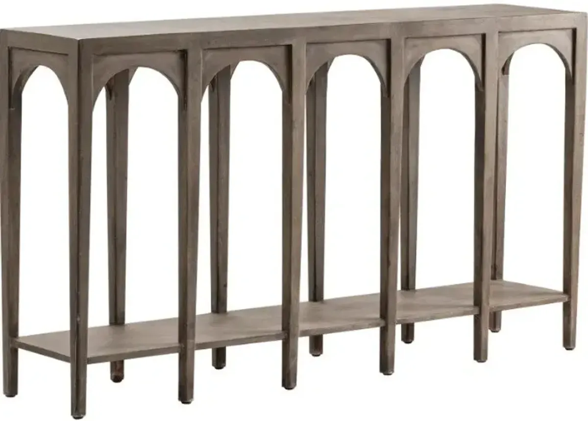 Crestview Gotham Dark Brown Console Table