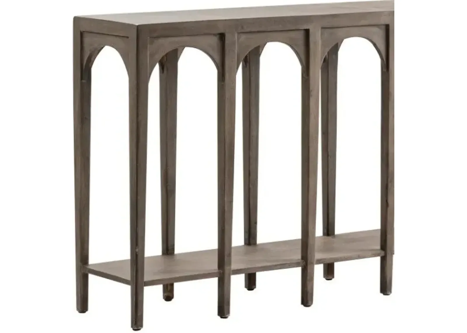 Crestview Gotham Dark Brown Console Table