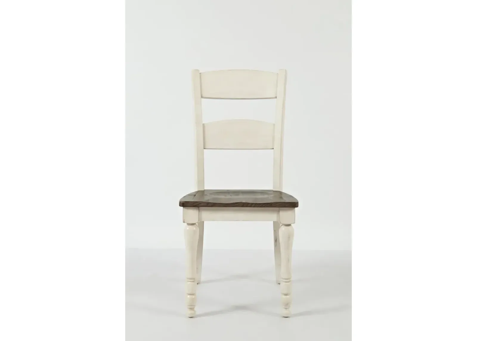 Jofran Madison County Ladderback Chair Vintage White