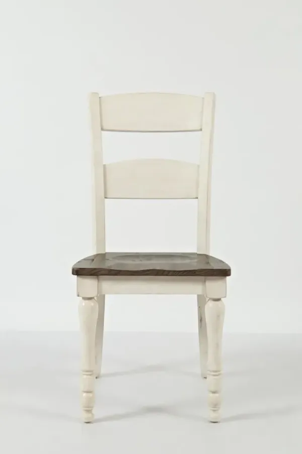 Jofran Madison County Ladderback Chair Vintage White