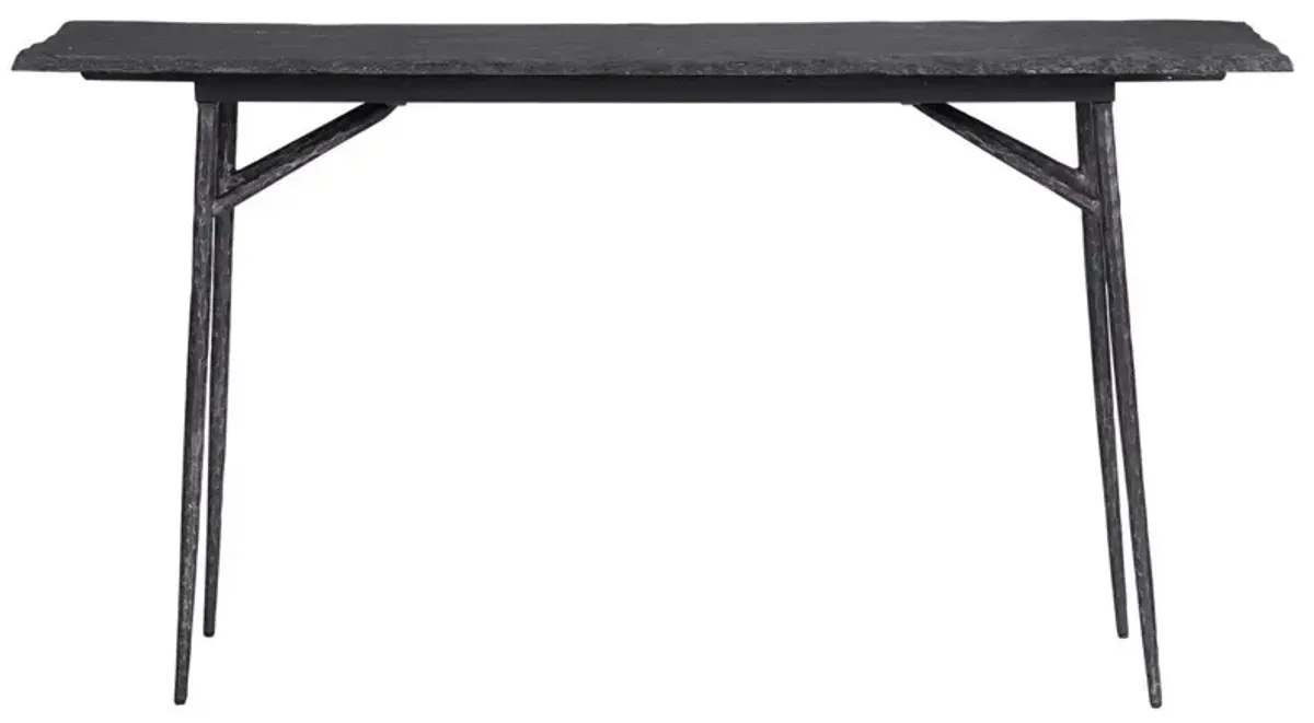 Uttermost Kaduna Aged Black Console Table