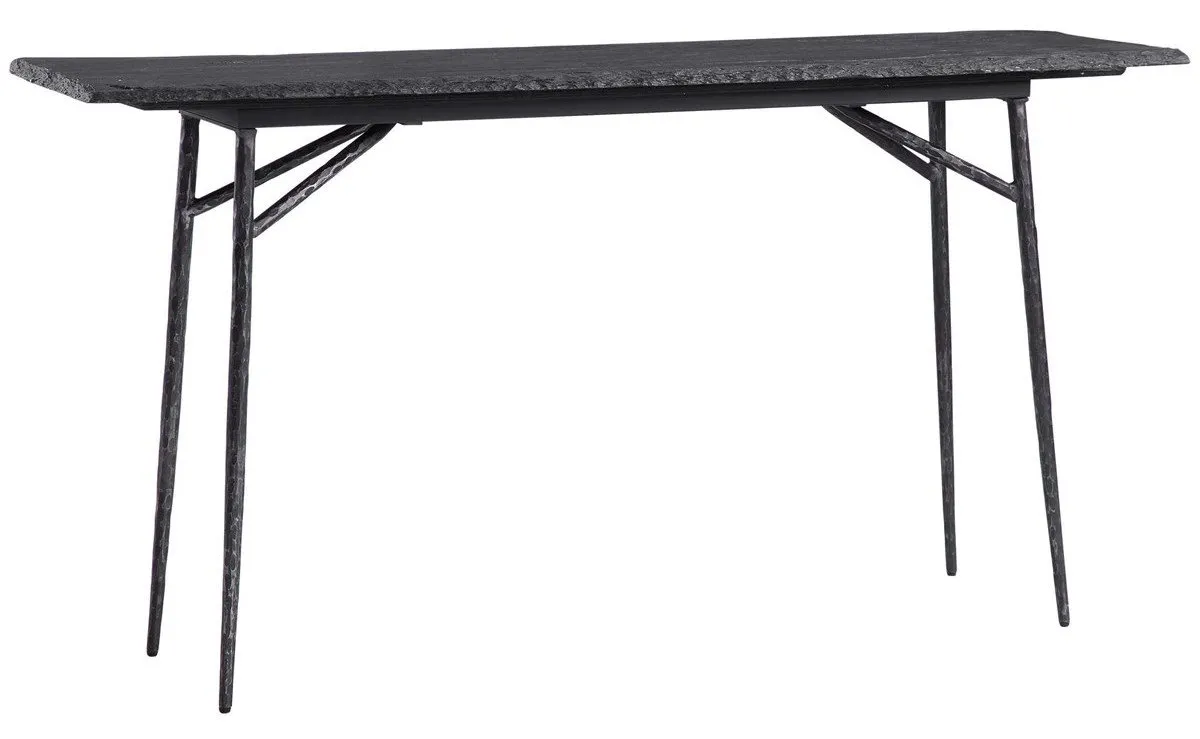 KADUNA AGED BLACK CONSOLE TABLE