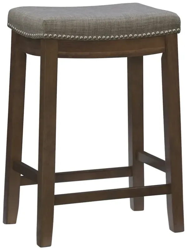 Linon Claridge Backless Saddle Counter Stool