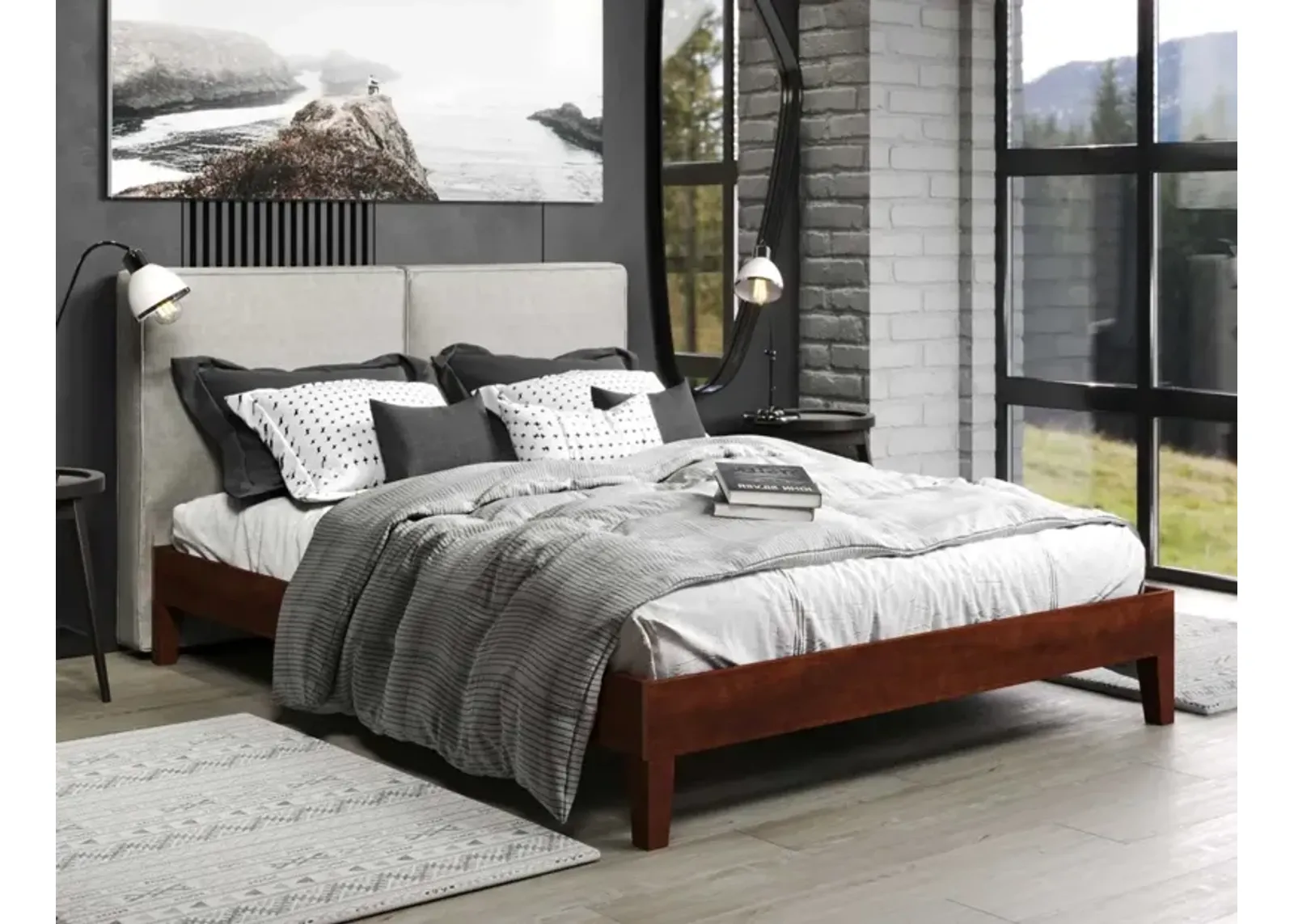 Steve Silver Nix Queen Platform Bed Natural