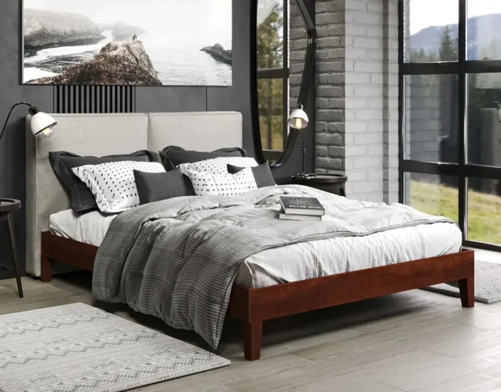 Steve Silver Nix Queen Platform Bed Natural