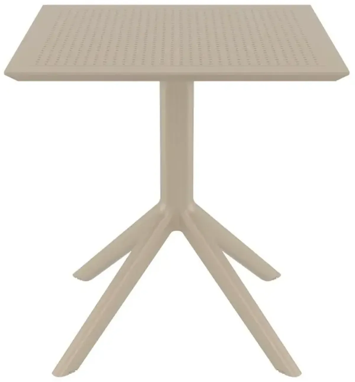 Compamia 27 Inch Outdoor Sky Square Dining Table Taupe