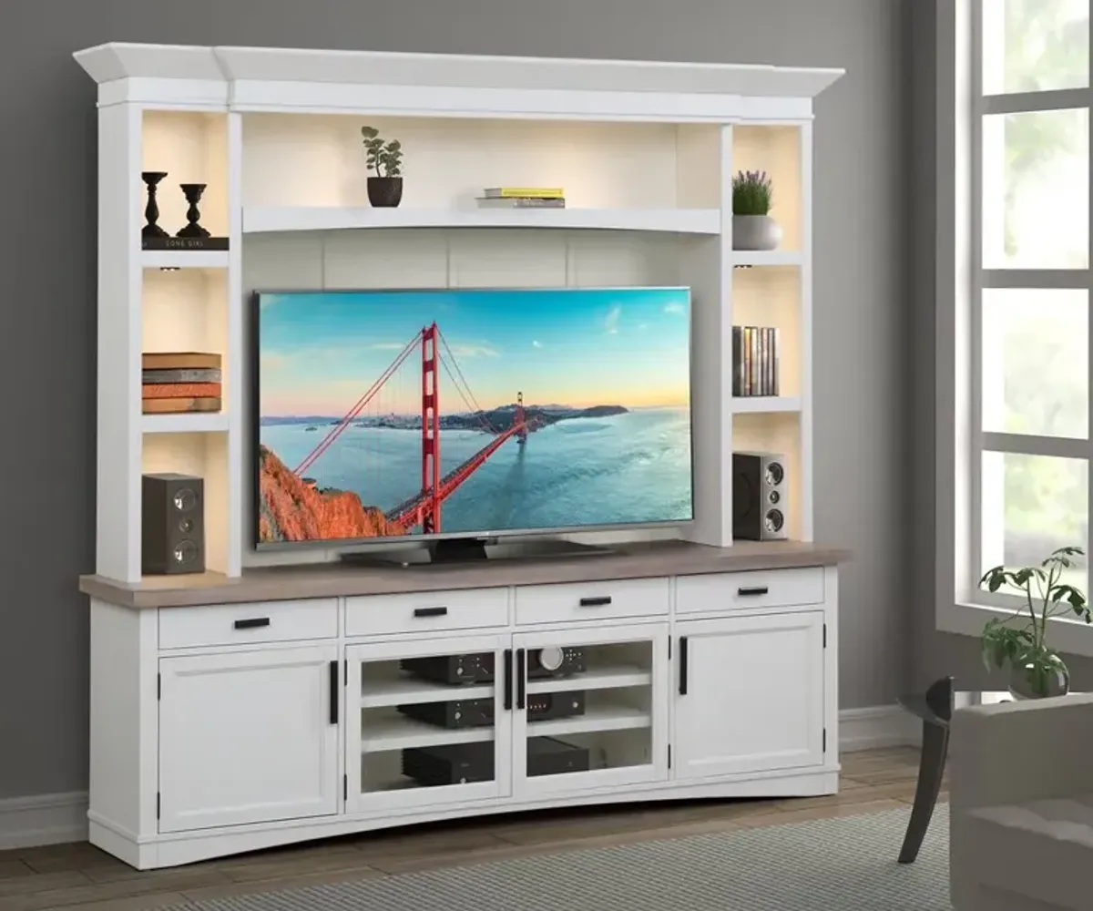 Parker House Americana Modern Collection 92 Inch Cotton Media Entertainment Center