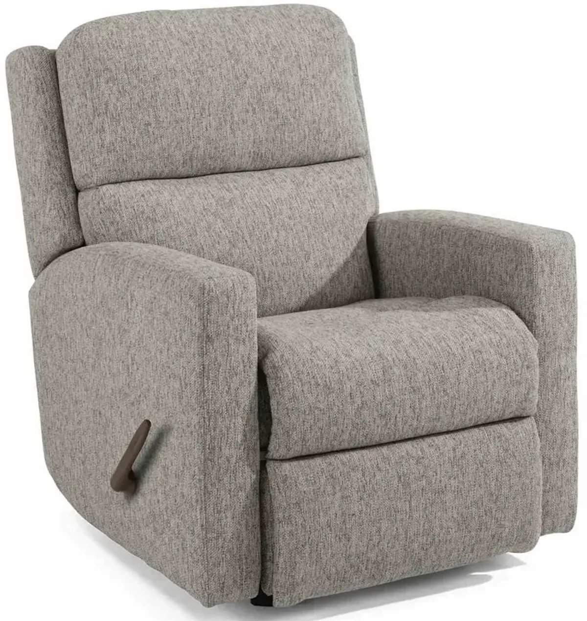 Flexsteel Chip Gray Rocking Manual Recliner