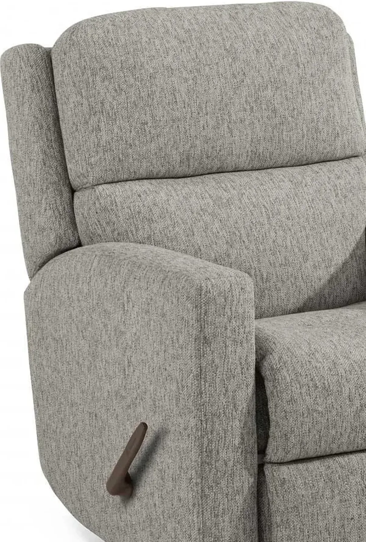 Flexsteel Chip Gray Rocking Manual Recliner