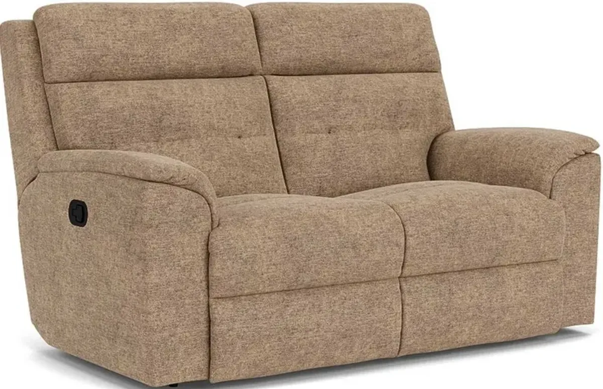 Flexsteel Mason Pewter Reclining Loveseat