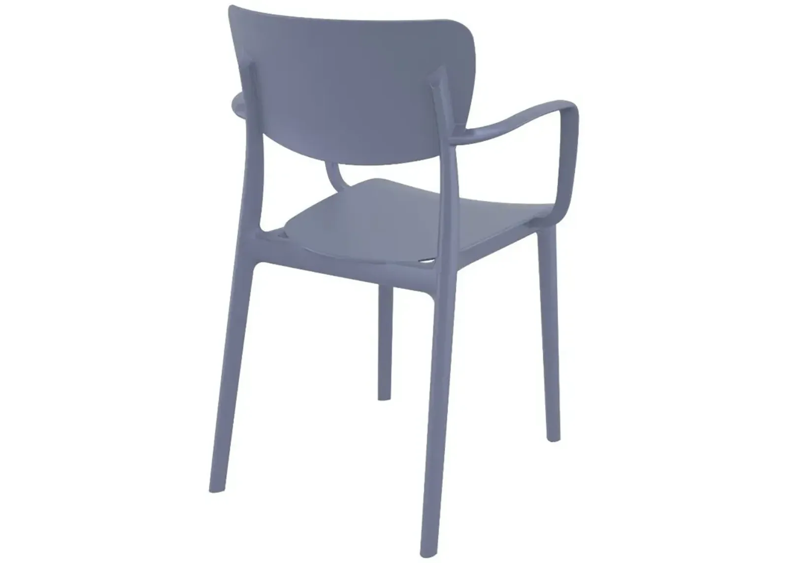 Compamia Lisa Outdoor Dining Arm Chair Dark Gray