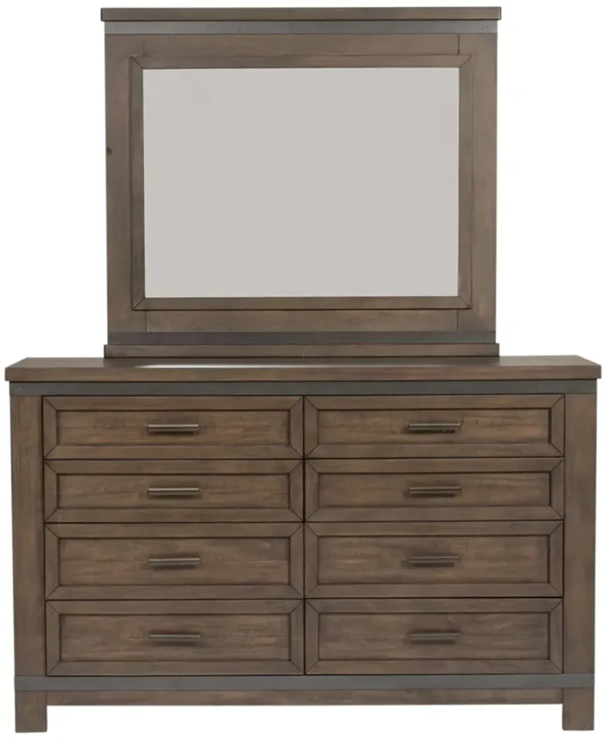 Liberty Furniture Complete King Bedroom Set Bookcase Bed, Dresser, Mirror & Chest Thornwood Hills