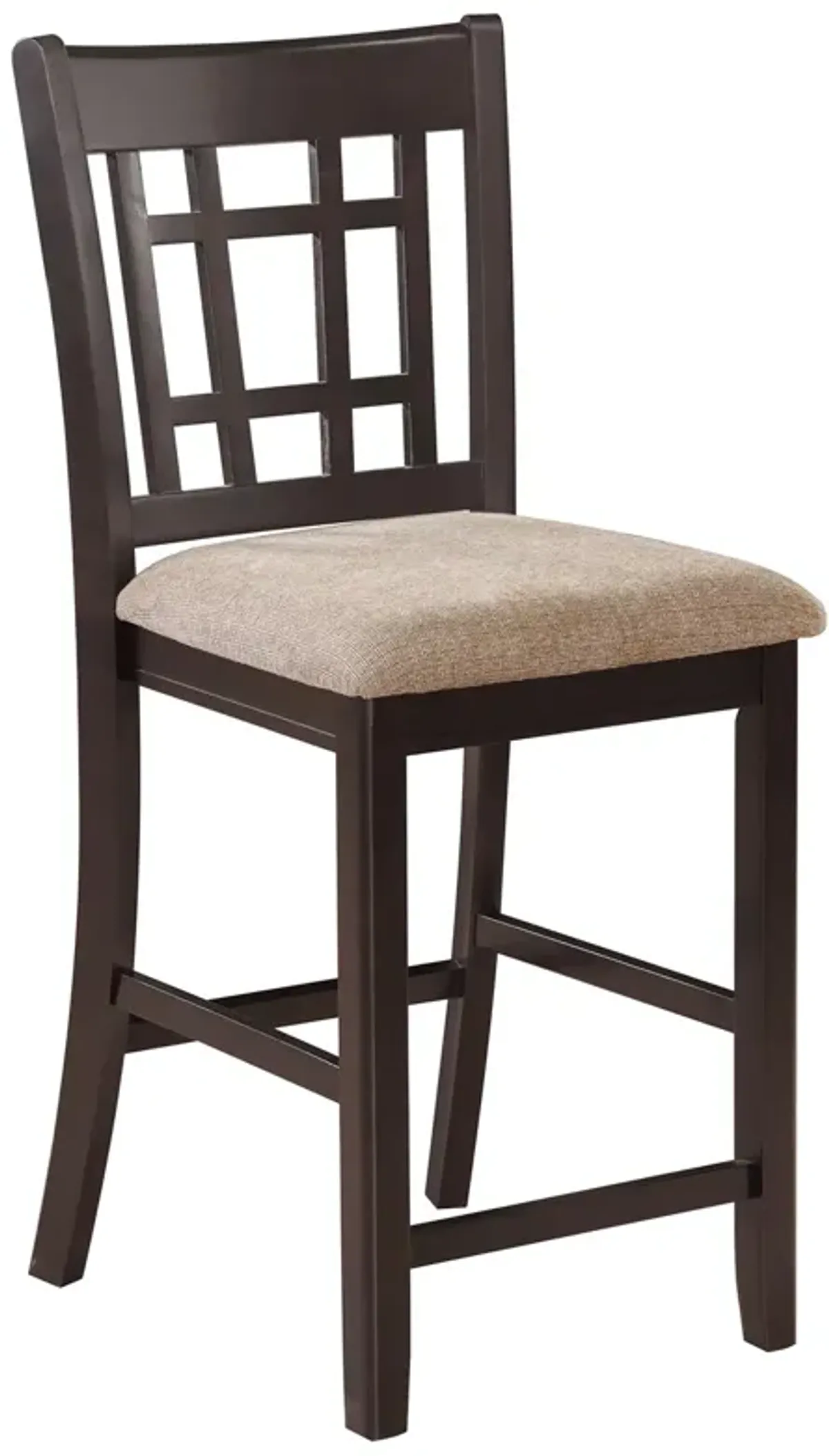 Coaster Lavon Wood Counter Chair Tan & Espresso