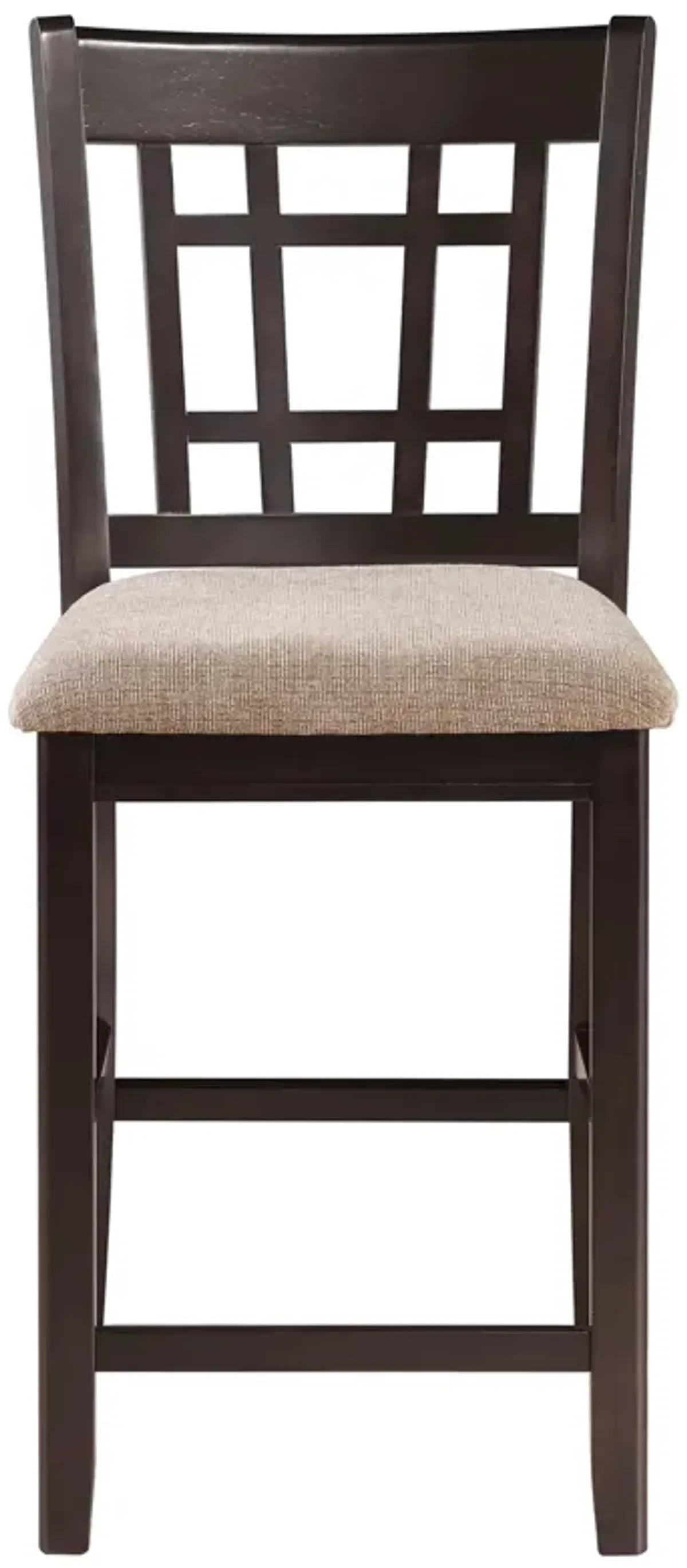 Coaster Lavon Wood Counter Chair Tan & Espresso