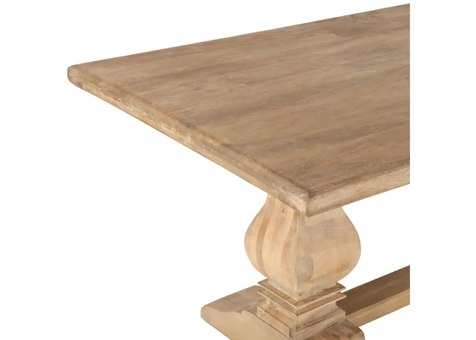 Home Trends Design San Rafael 72-Inch Rectangle Mango Wood Dining Table