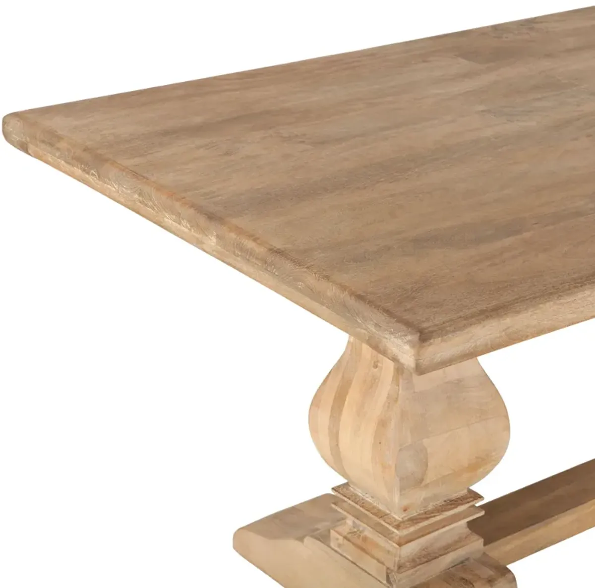 Home Trends Design San Rafael 72-Inch Rectangle Mango Wood Dining Table