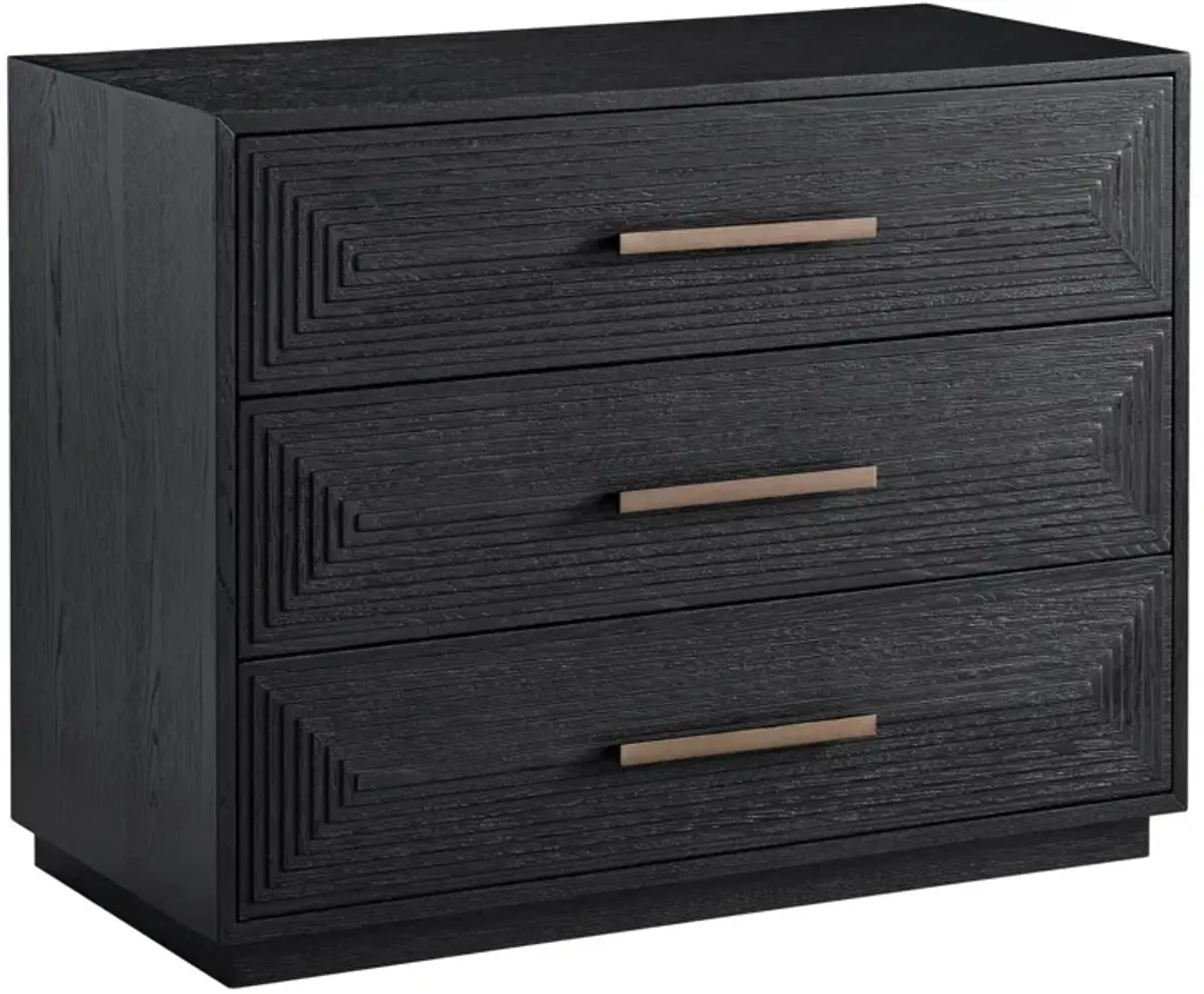 Universal Modern Farmhouse Collins Black Chest