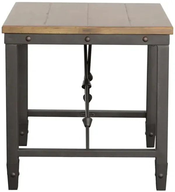 Steve Silver Ashford End Table In Antiqued Honey