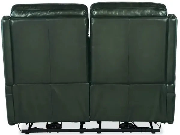 Hooker Furniture Hamilton Sarzana Portal Leather Power Leather Loveseat with Power Headrest