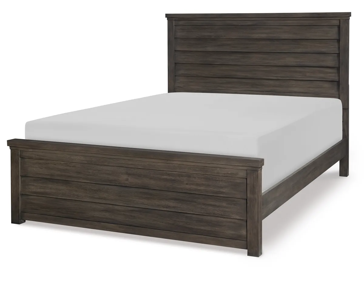 COMPLETE LOUVERED PANEL BED QUEEN - BUNKHOUSE