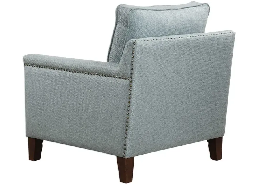 CHARLOTTA SEA MIST ACCENT CHAIR