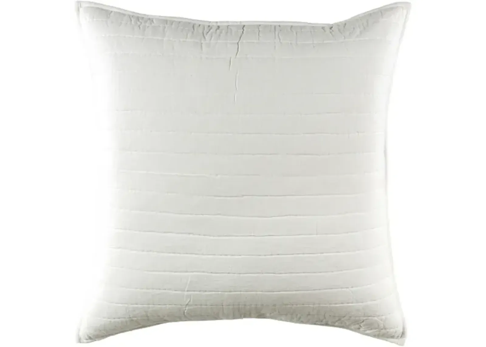 Surya Full, Queen White Quilt Set