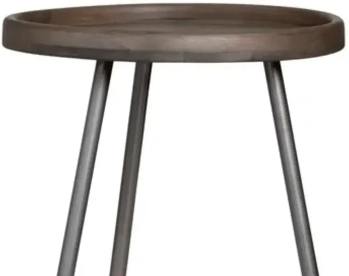 Crestview Brooks Grey Accent Table