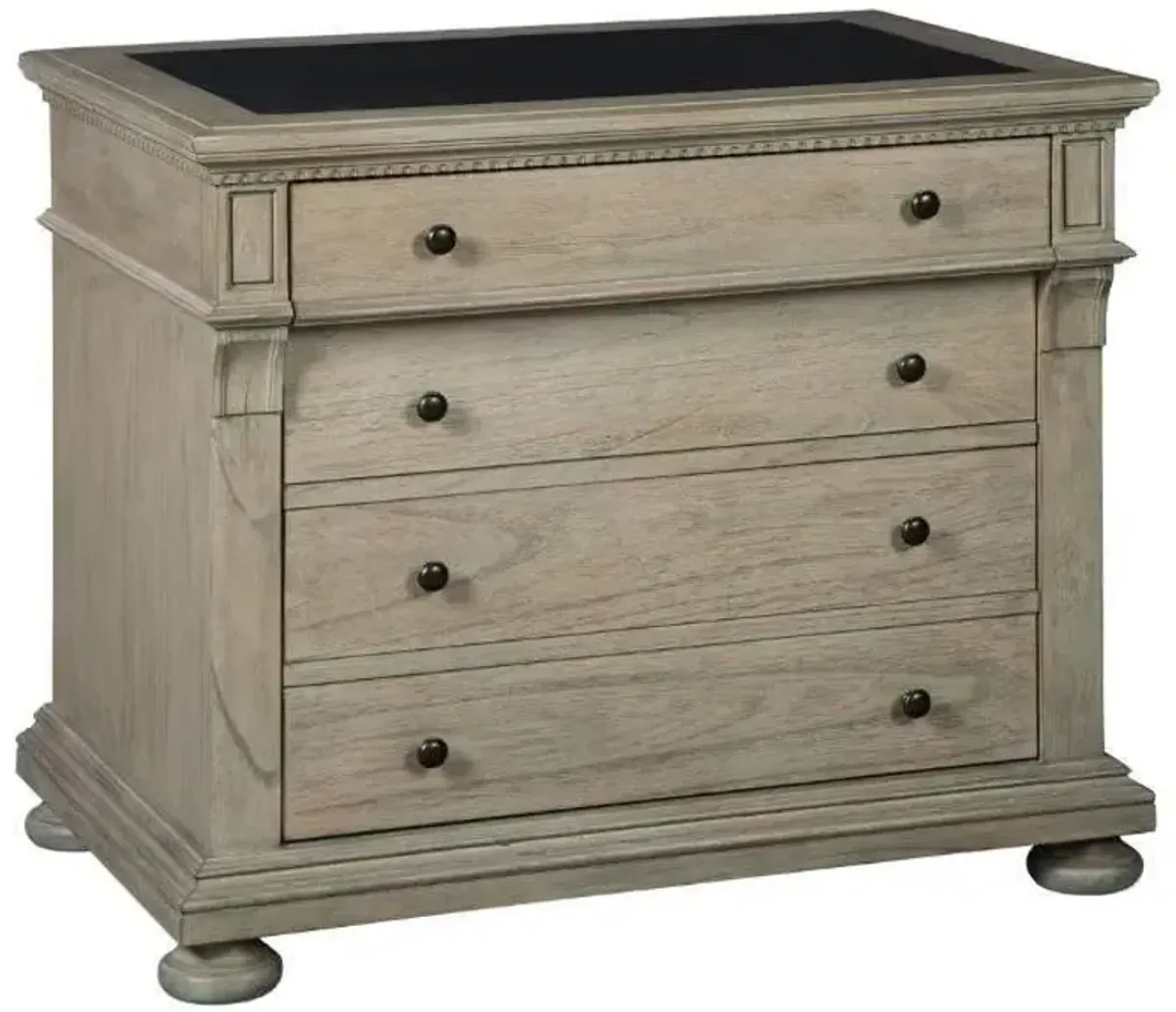 Hekman Wellington Driftwood Executive File Cabinet