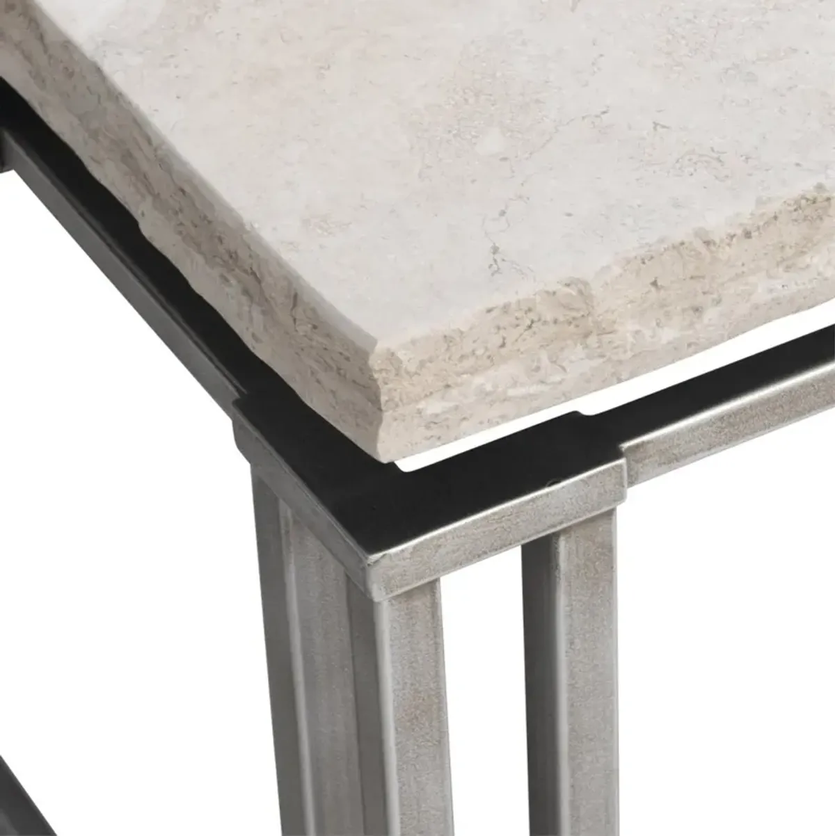 RIVERTON COCKTAIL TABLE IN SILVER FINISH