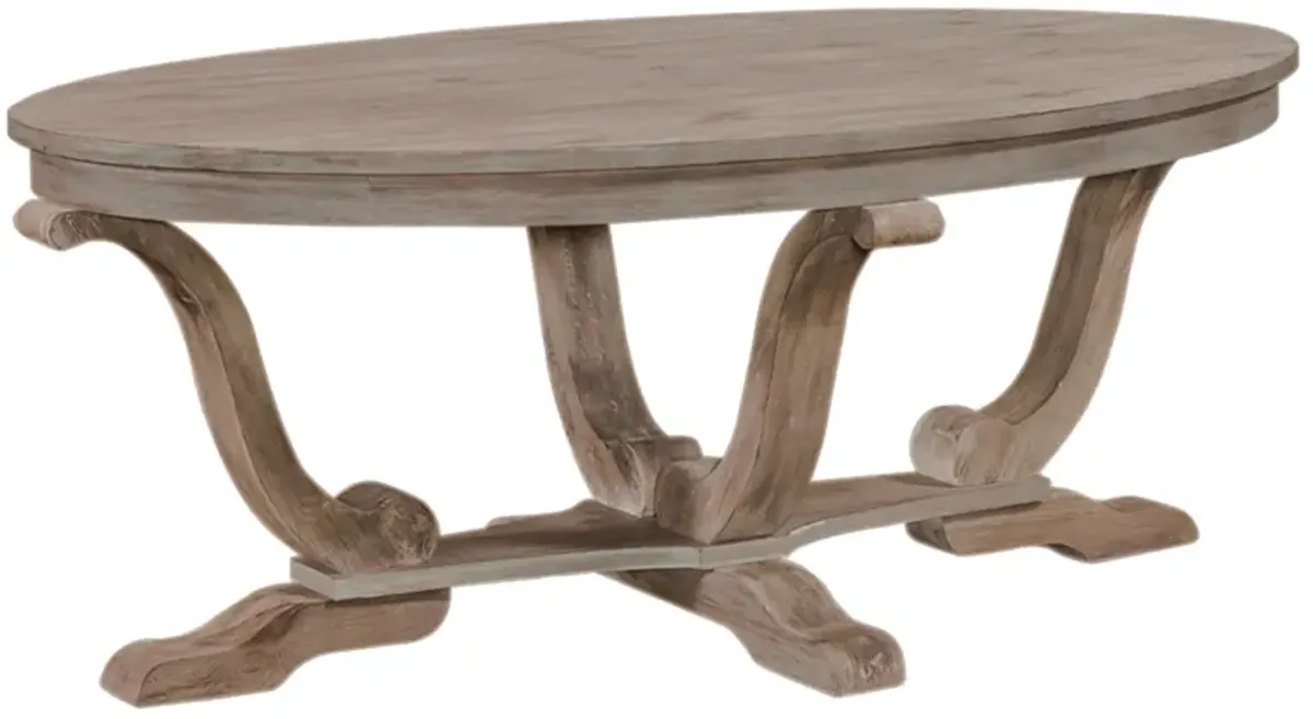 Liberty Furniture 3-Piece Set 1 Cocktail, 2 End Tables Greystone Mill