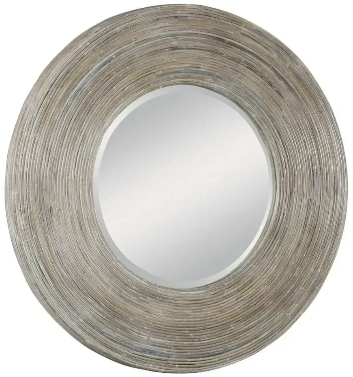 Uttermost Vortex White Washed Mirror