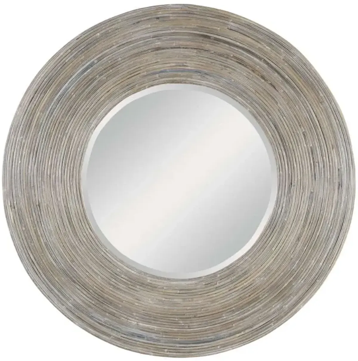 Uttermost Vortex White Washed Mirror