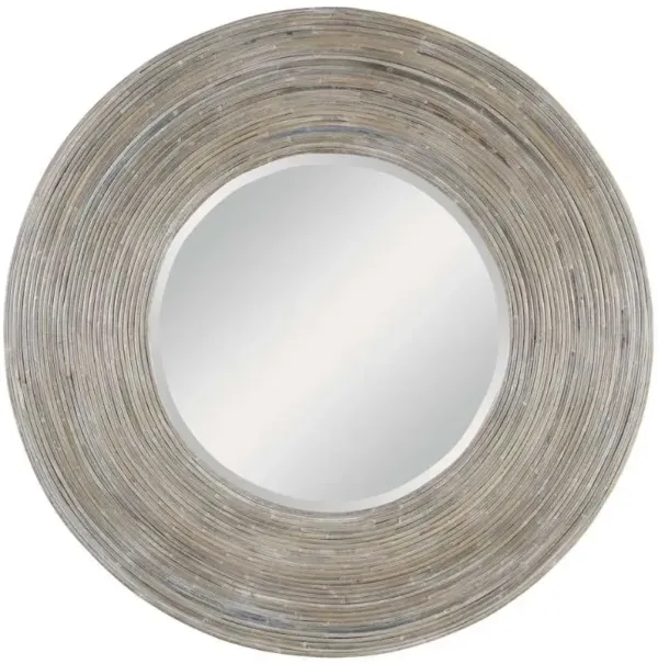 Uttermost Vortex White Washed Mirror