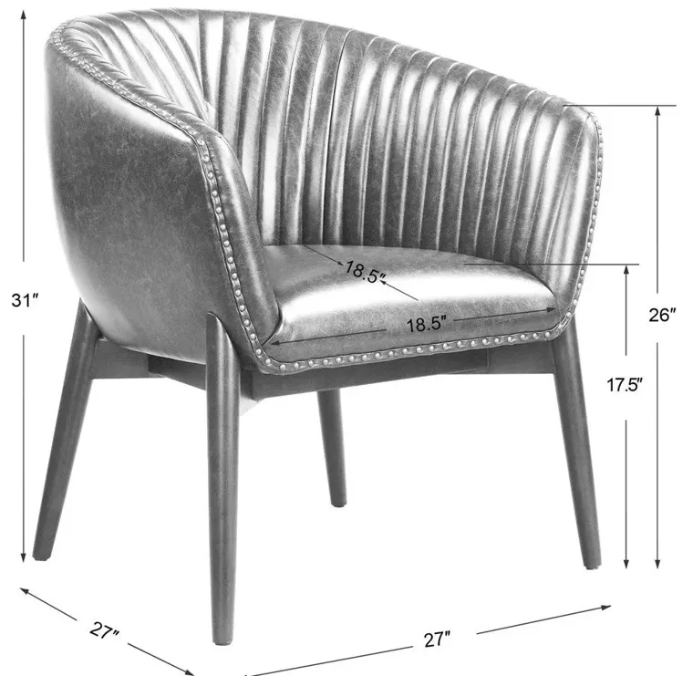 ANDERS ONYX BARREL CHAIR