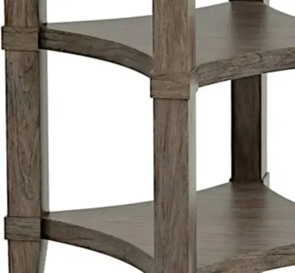 Hekman Rustic Charm Two-Tiered Arlington Heights End Table