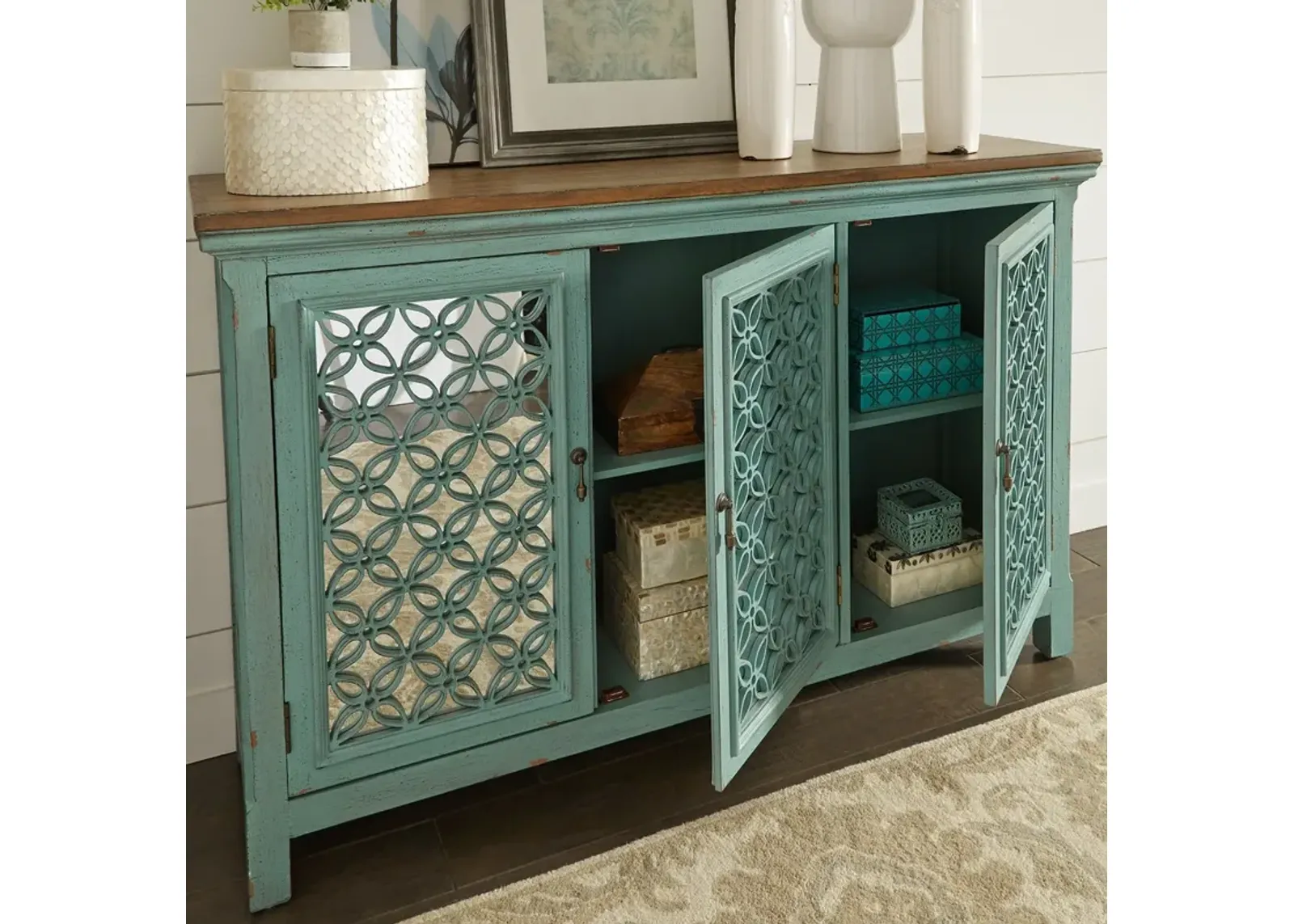 Kensington 3-Door Accent Cabinet