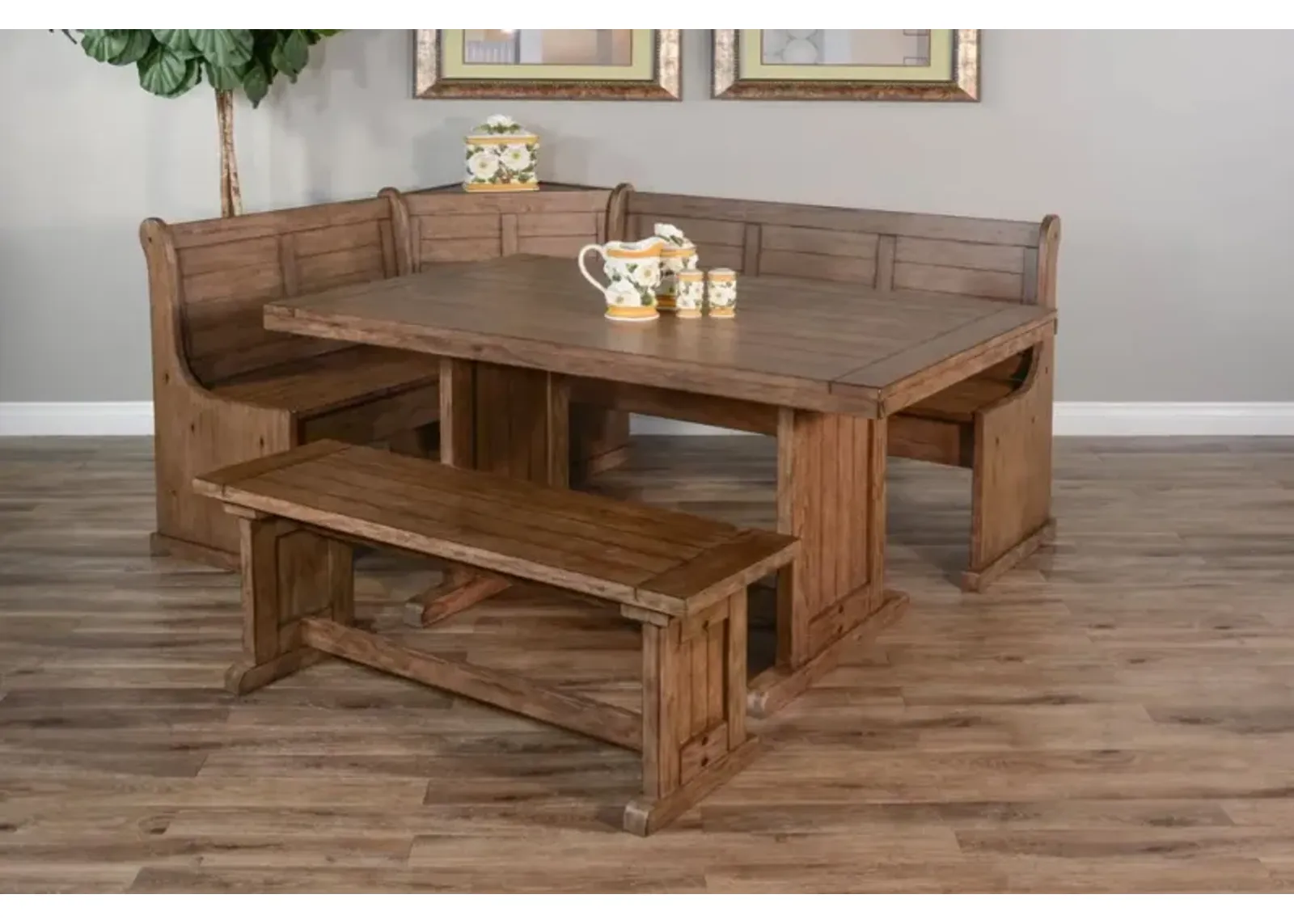 Sunny Designs Doe Valley Buckskin Breakfast Nook Set